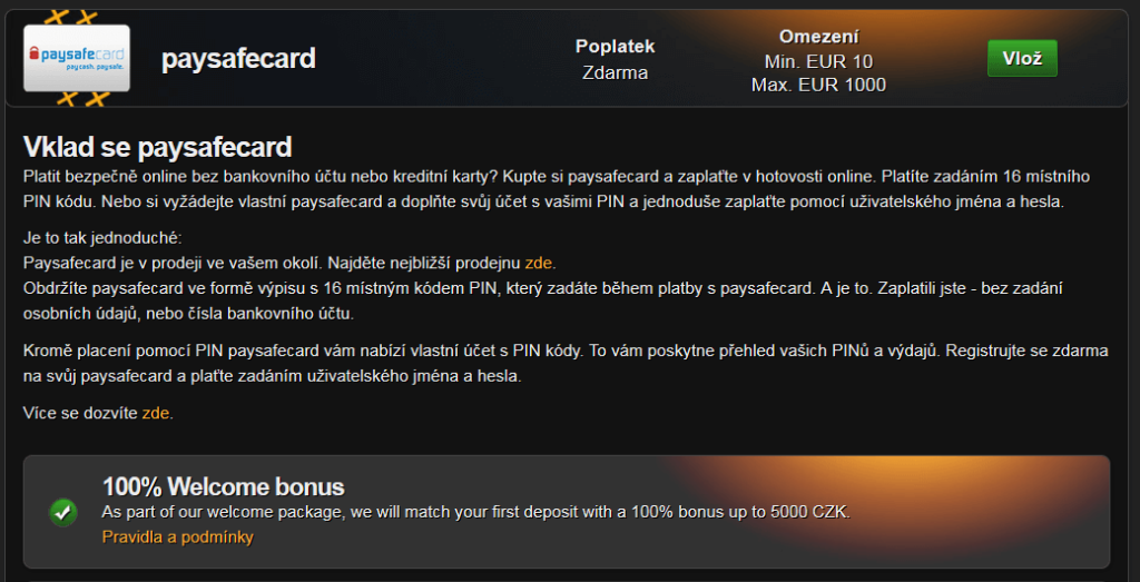 Energy PaySafeCard