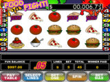 Food Fight! Obrázek z automatové casino hry Food Fight