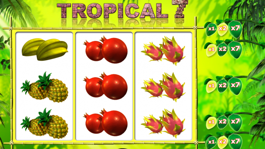 Casino automat Tropical 7 online zdarma