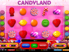 obrázek z automatové hry Candyland online zdarma