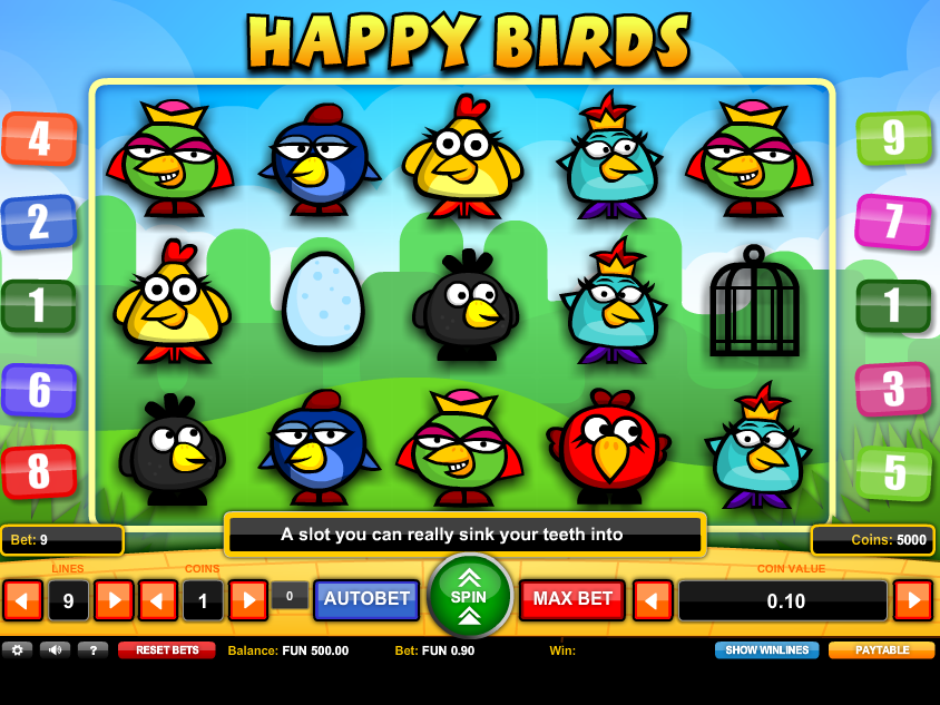 obrázek automatu Happy Birds online zdarma