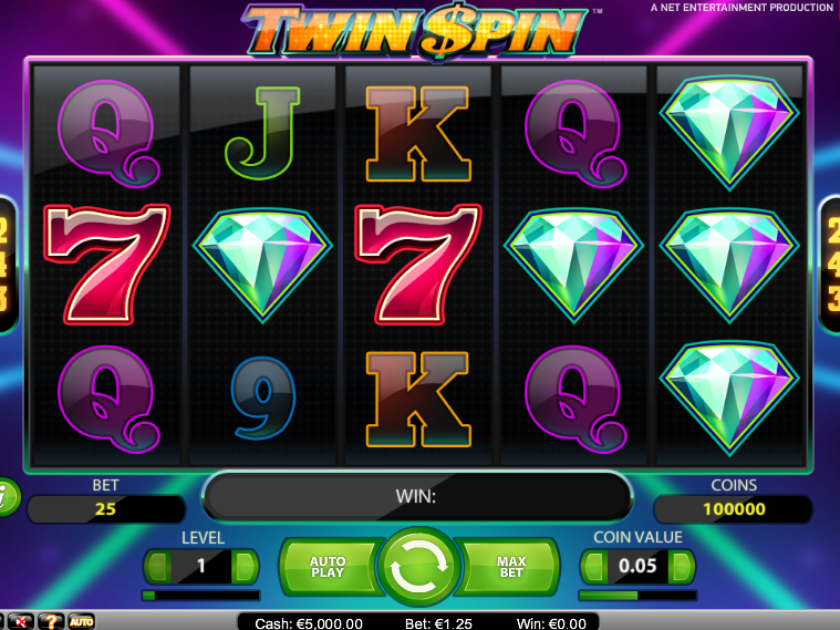 Hrací online automat Twin Spin
