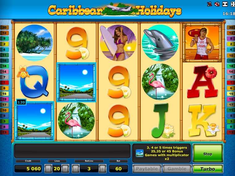 online automat Caribbean Holidays zdarma