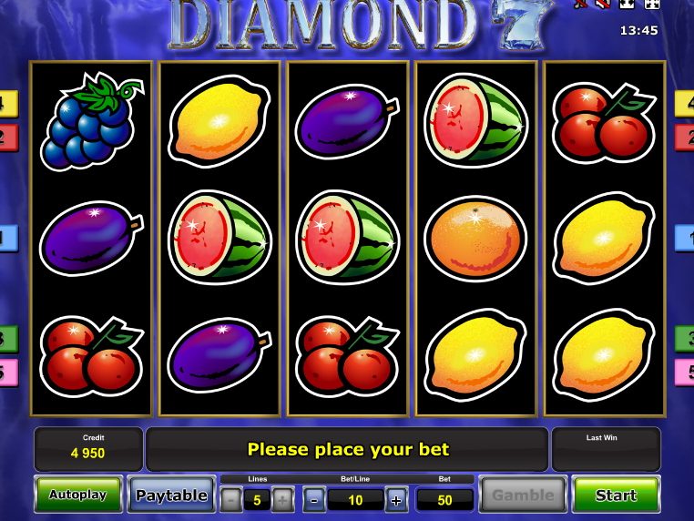 Diamond 7 zdarma automat online