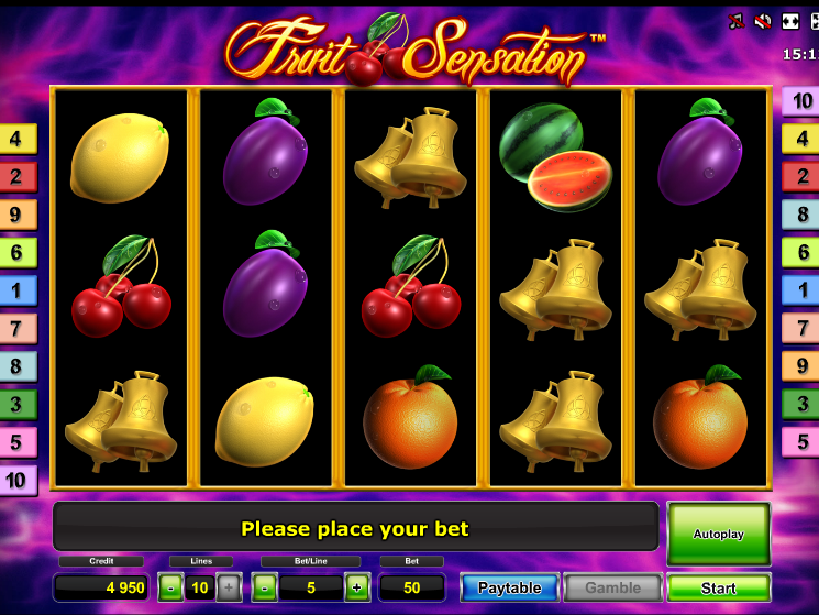 Fruit Sensation online automat zdarma