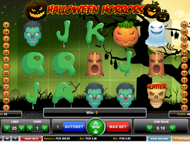 Online automat zdarma Halloween Horrors