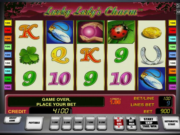 Online casino automat Lucky Lady‘s Charm zdarma