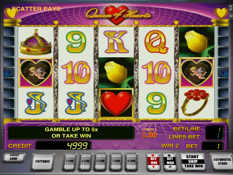 Queen of Hearts online automat zdarma