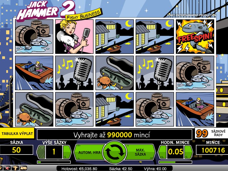 Automat Jack Hammer 2: Fishy Business online zdarma