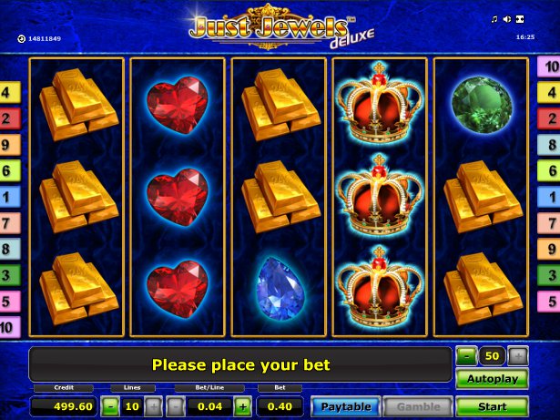 Online herní automat Just Jewels Deluxe zdarma, bez vkladu