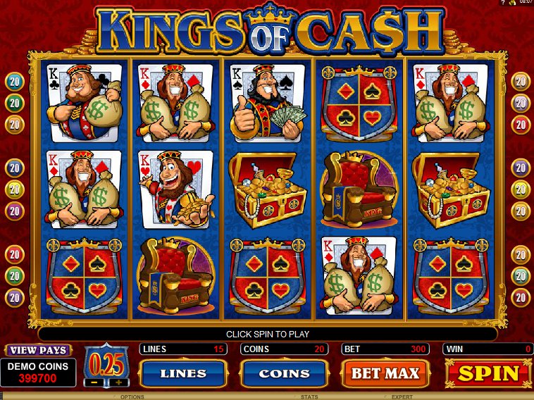 Kings of Cash online hrací automat zdarma