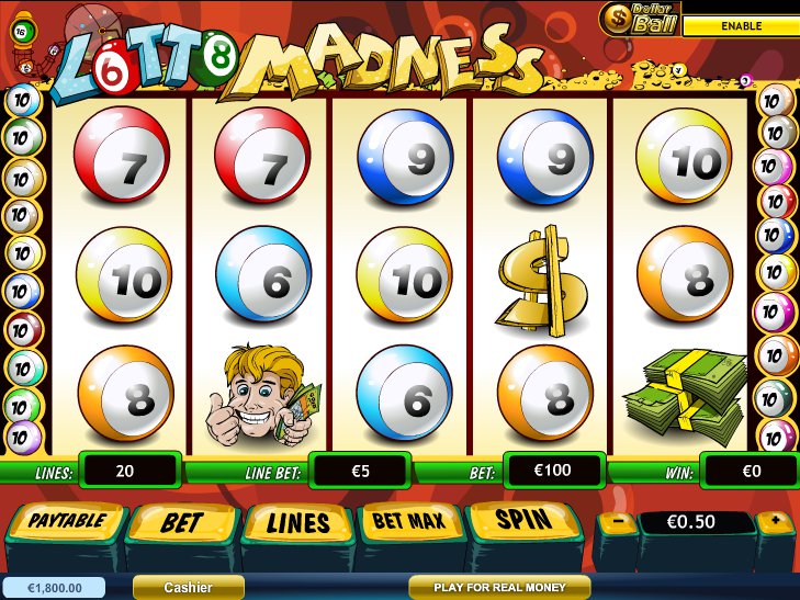 Herní online automat Lotto Madness zdarma