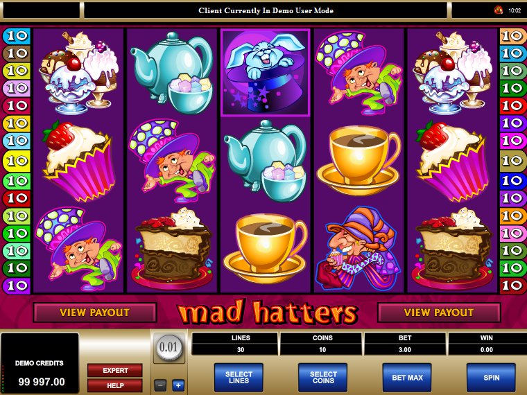 hrací automat Mad Hatters online zdarma