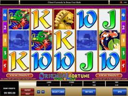casino online automat Oriental Fortune zdarma