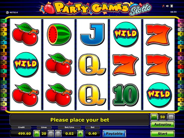 výherní online automat Party Games Slotto zdarma