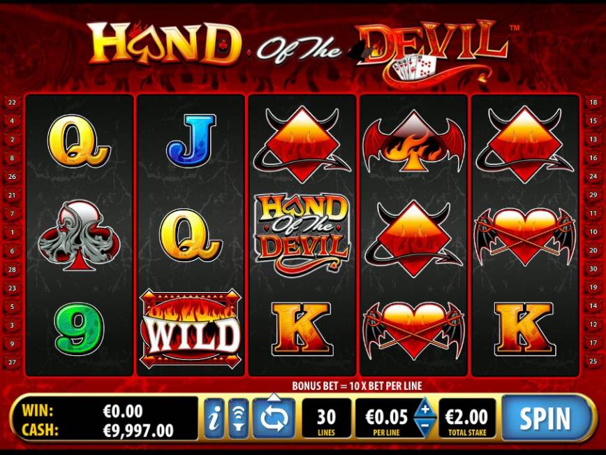 Zdarma online automat Hand of the Devil