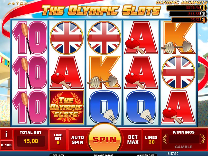 Herní automat The Olympic Slots zdarma
