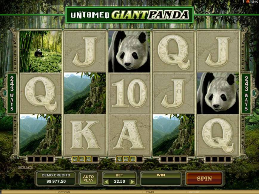 Zdarma online automat Untamed Giant Panda