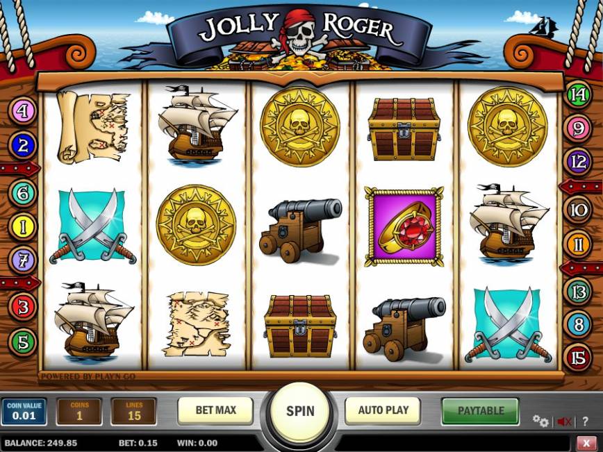 Zdarma herní online automat Jolly Roger
