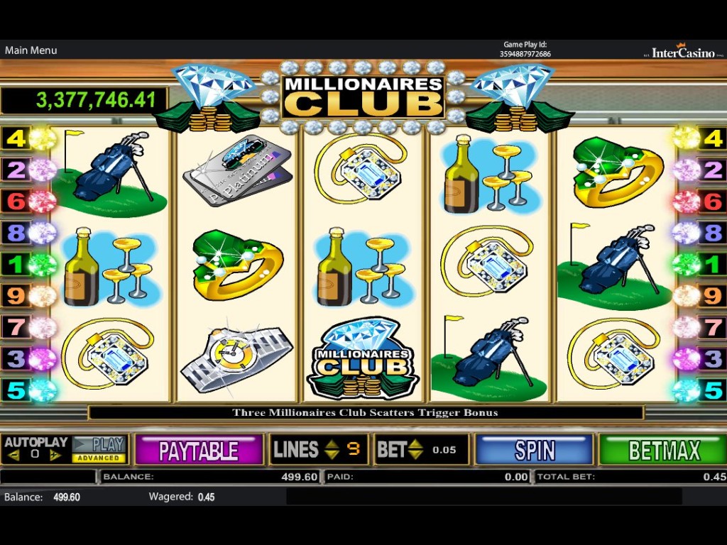 Online casino automat Millionaires Club II