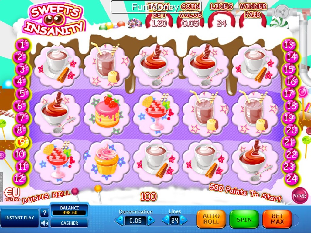 Hrací online automat Sweets Insanity