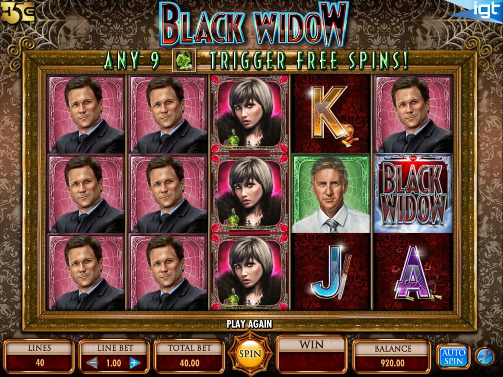 Zdarma herní automat Black Widow