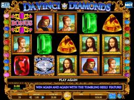 Herní online automat Da Vinci Diamonds