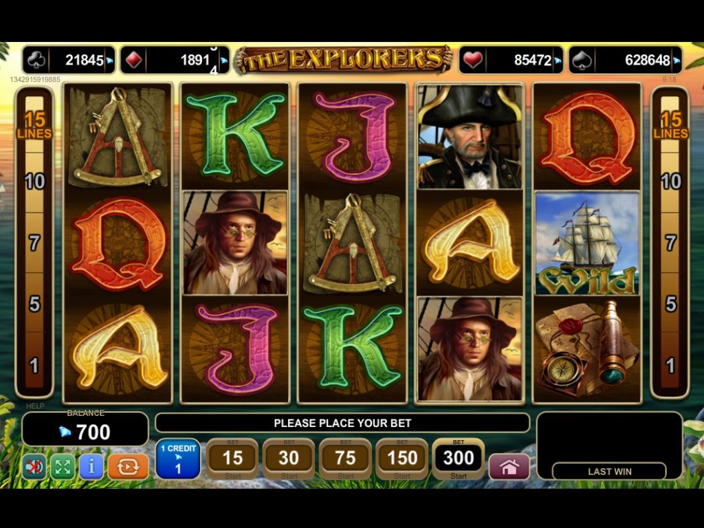Casino automat The Explorers online