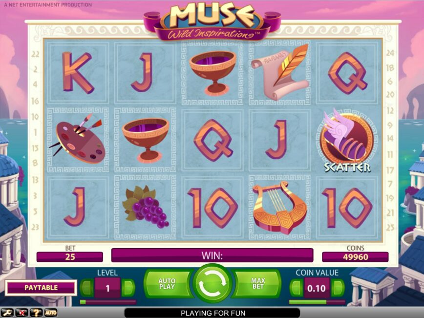 Herní casino automat Muse zdarma online