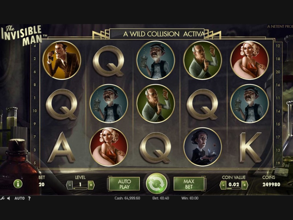 Casino hrací automat The Invisible Man zdarma