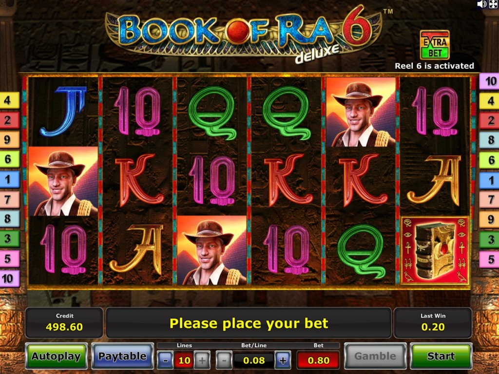 Online casino automat Book of Ra 6 zdarma