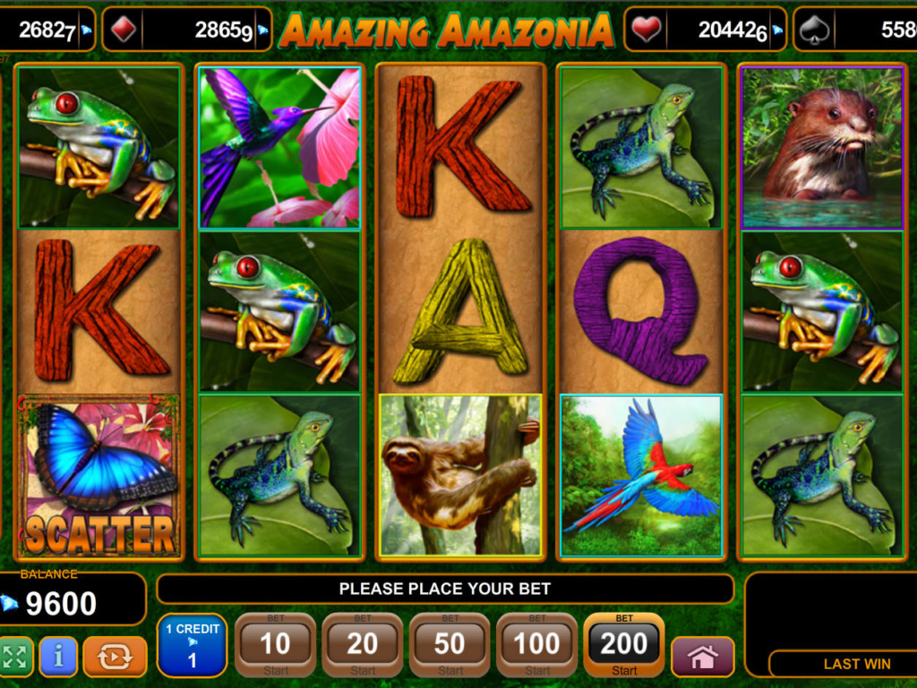 Zahrajte si casino hru Amazing Amazonia zdarma