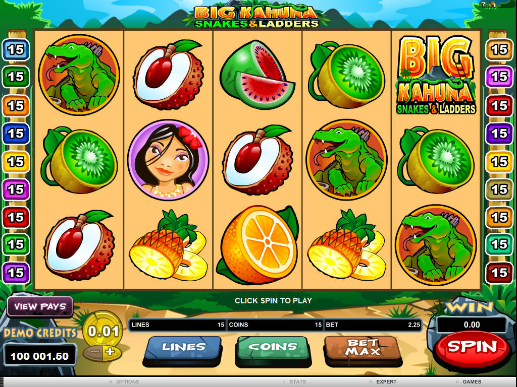 Online casino hra Big Kahuna: Snakes and Ladders zdarma
