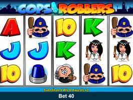 Automatová casino hra Cops'n Robbers online zdarma