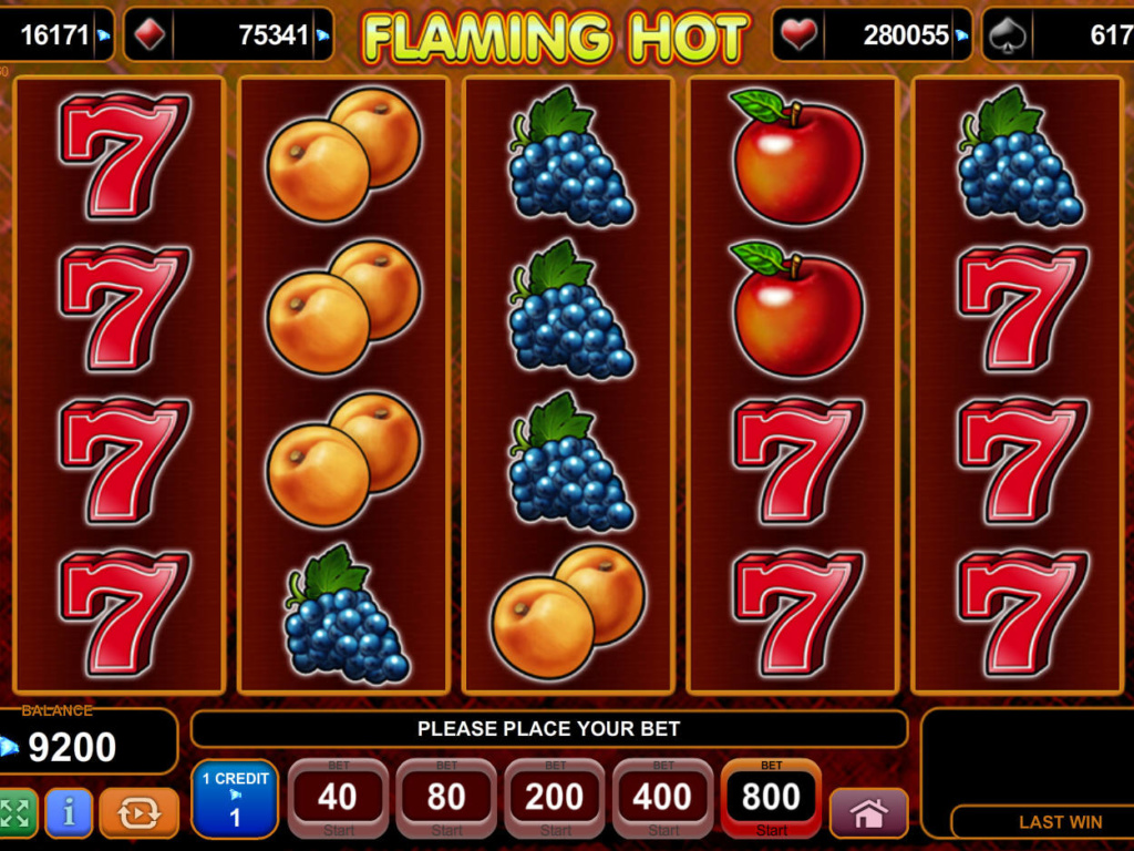 Casino hra Flaming Hot online, pro zábavu