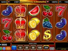 Casino hra Shining Crown zdarma, bez vkladu