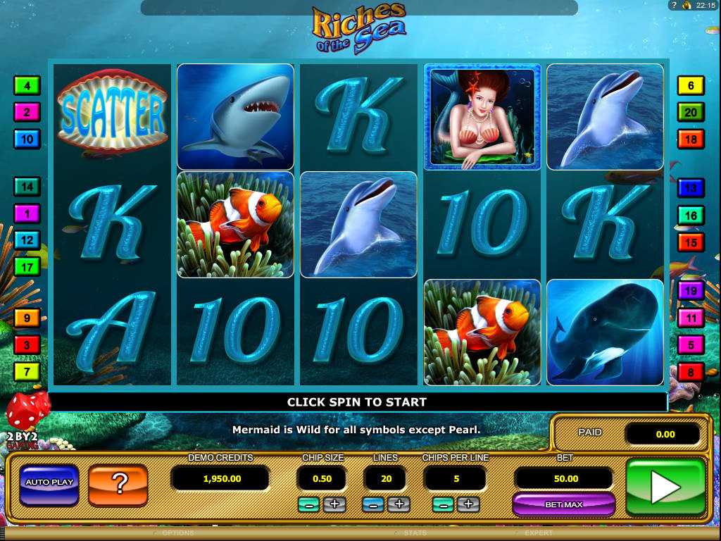 Casino hra Riches of the Sea zdarma