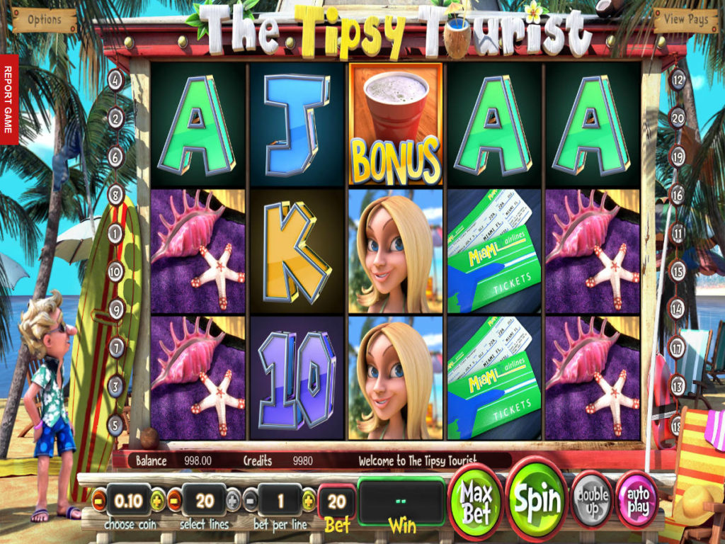 Online herní automat The Tipsy Tourist zdarma
