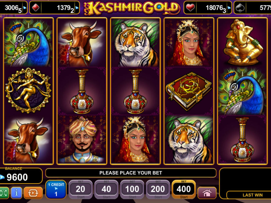 Hrací kasino automat Kashmir Gold