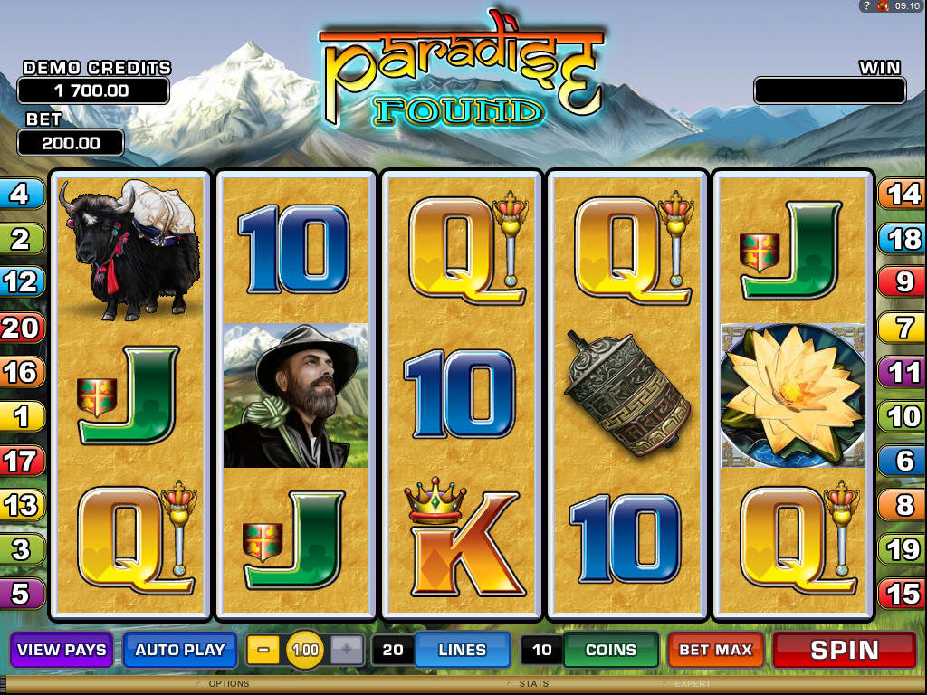 Casino hrací automat Paradise Found zdarma