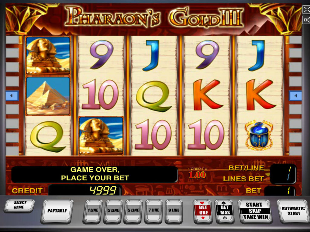 Herní casino automat Pharaoh's Gold III