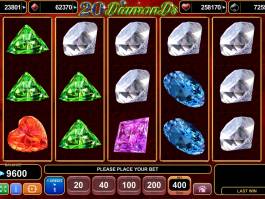 Obrázek ze hry automatu 20 Diamonds zdarma