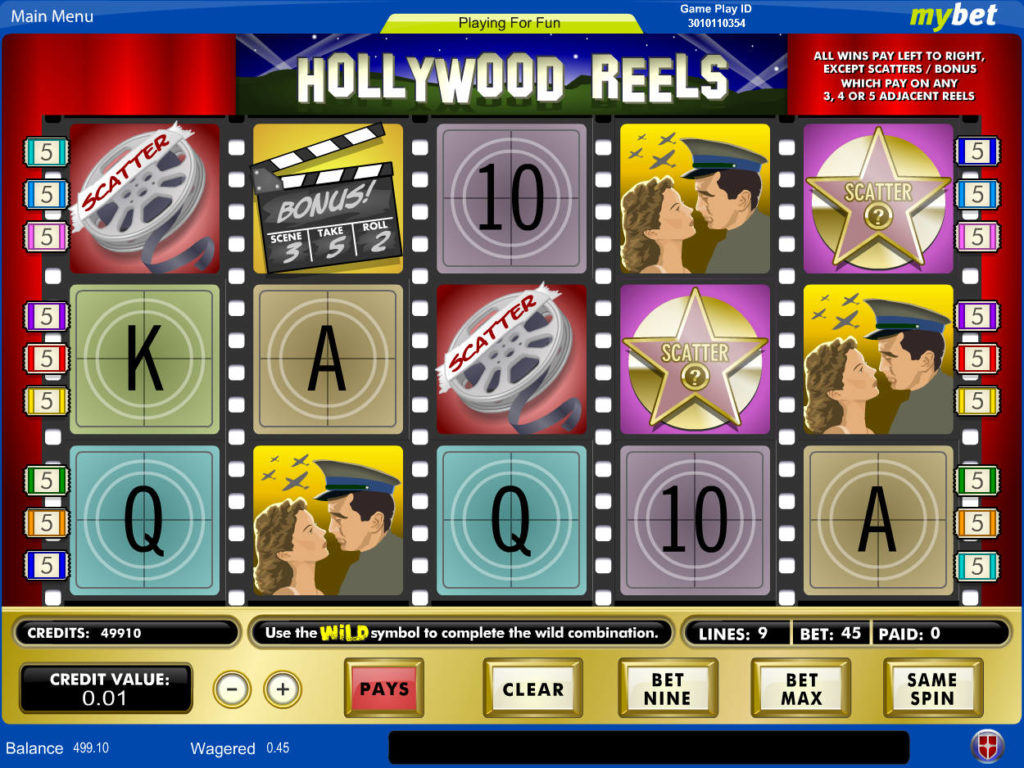 Automat Hollywood Reels zdarma
