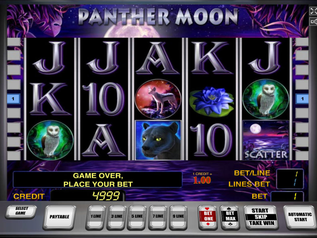 Casino automat Panther Moon zdarma bez vkladu