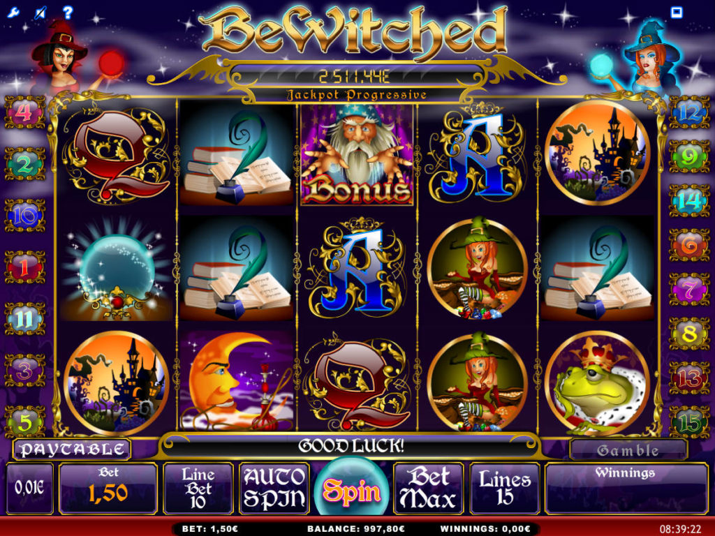 Obrázek z kasino hry automatu Bewitched zdarma