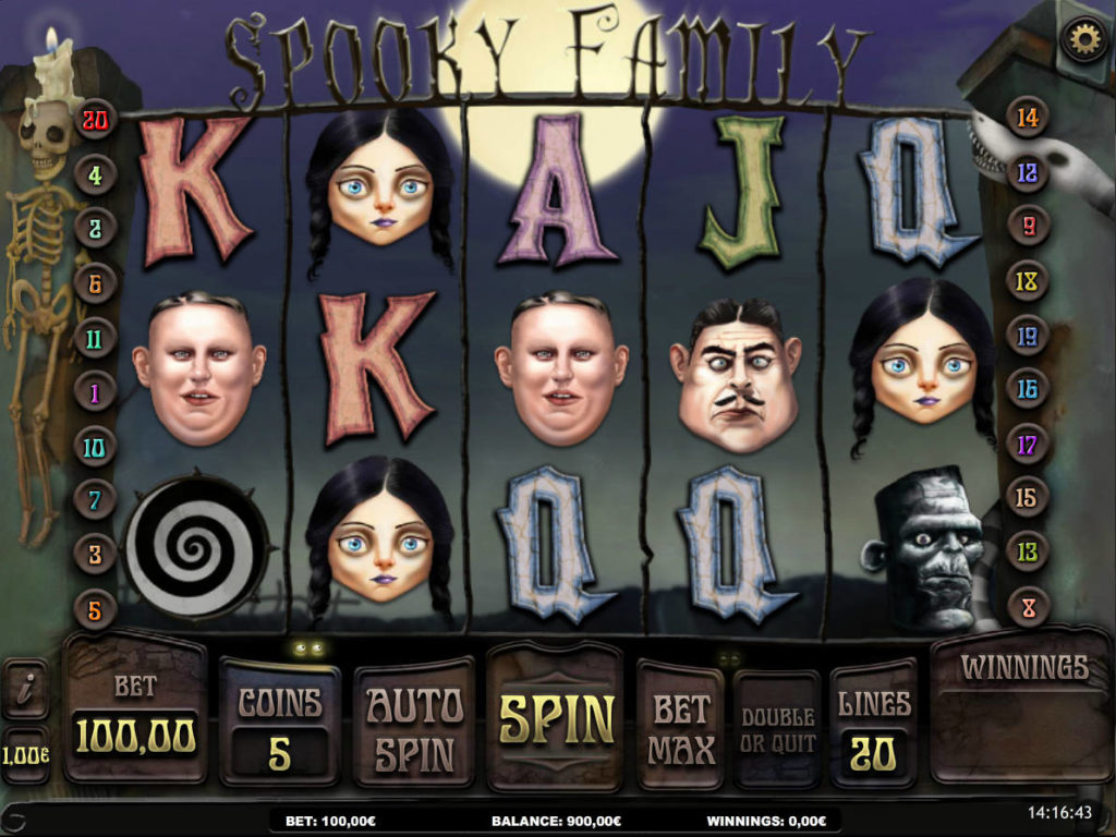 Automat bez registrace Spooky Family