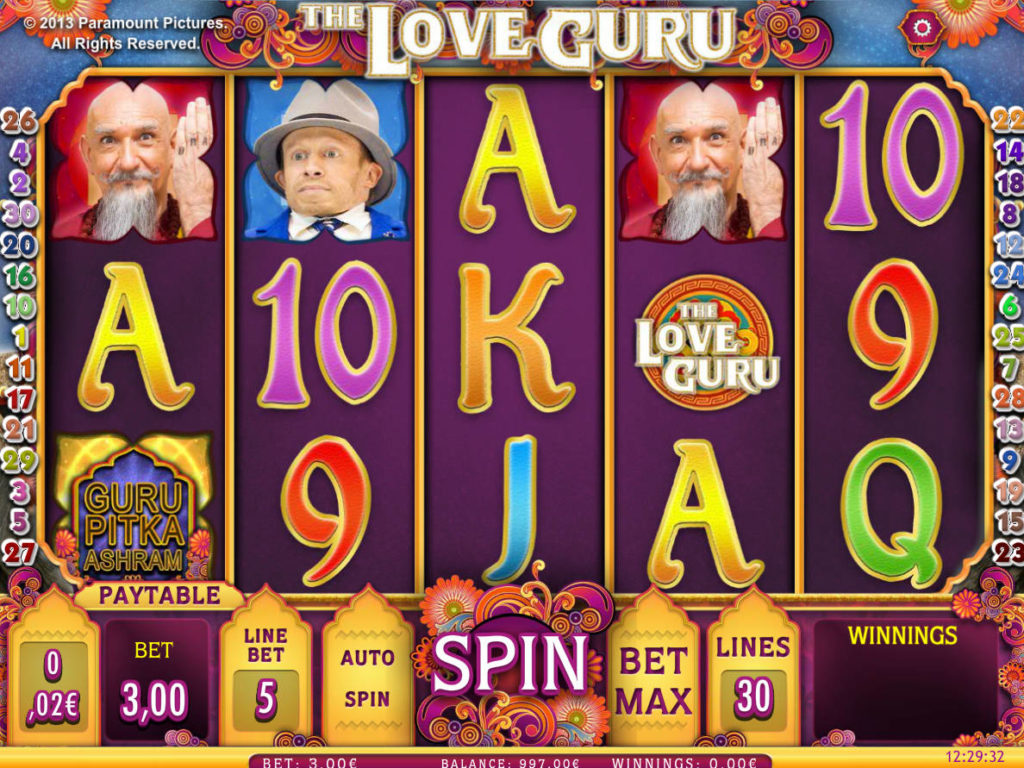 Herní online automat The Love Guru