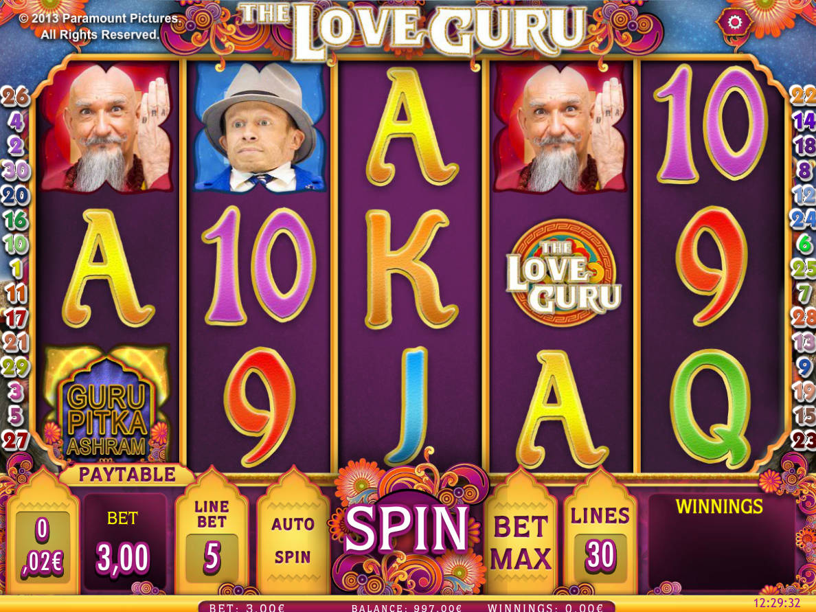 Hrát Automat The Love Guru Online Zdarma AUTOMATYZDARMA
