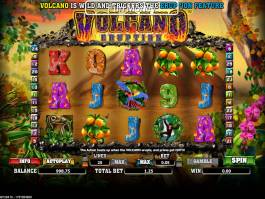 Herní casino automat Volcano Eruption bez registrace