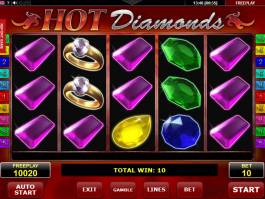 Obrázek online casino hry Hot Diamonds
